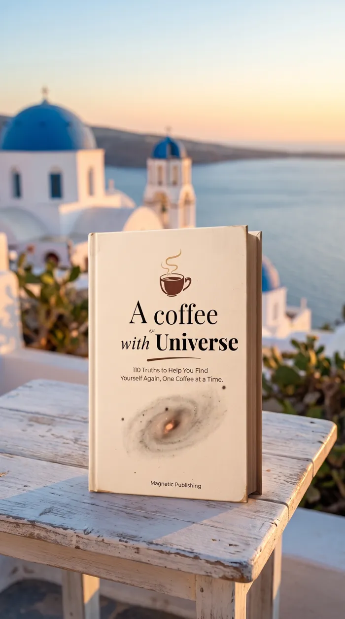 A Coffee with the Universe in Santorini